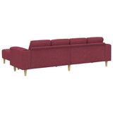Ensemble de Canapés Rouge bordeaux tissu