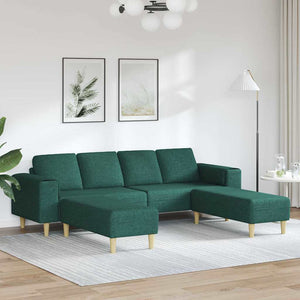 Ensemble de Canapés Vert foncé tissu