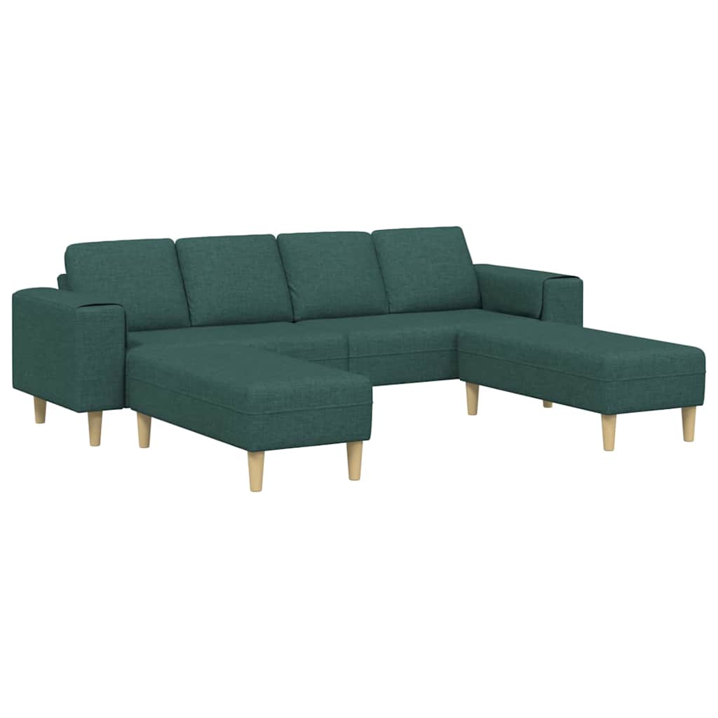 Ensemble de Canapés Vert foncé tissu