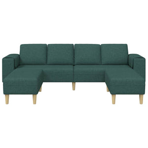 Ensemble de Canapés Vert foncé tissu