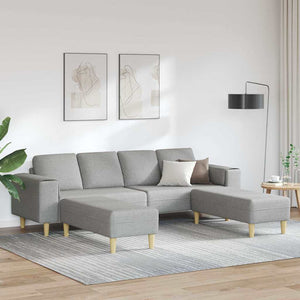 Ensemble de Canapés Gris nuage tissu