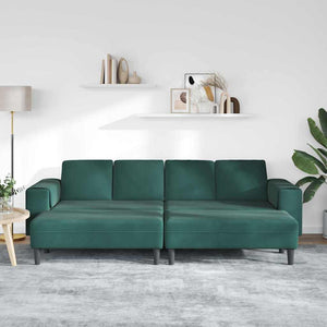 Ensemble de Canapés Vert foncé Velours