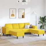 Ensemble de Canapés Jaune Velours
