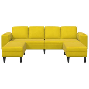 Ensemble de Canapés Jaune Velours