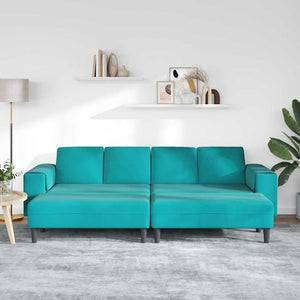 Ensemble de Canapés Turquoise Velours
