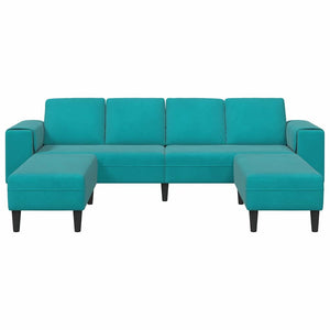 Ensemble de Canapés Turquoise Velours