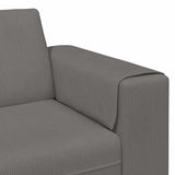 Sofa en tissu avec coussin Gris clair Tissu en velours côtelé