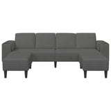 Sofa en tissu avec coussin Gris foncé Tissu en velours côtelé