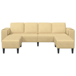 Sofa en tissu avec coussin Vert gris Tissu en velours côtelé