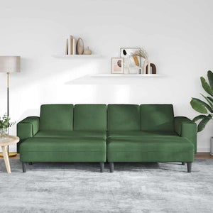 Sofa en tissu avec coussin Vert foncé Tissu en velours côtelé