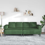Sofa en tissu avec coussin Vert foncé Tissu en velours côtelé