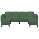 Sofa en tissu avec coussin Vert foncé Tissu en velours côtelé