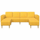 Sofa en tissu Jaune clair Tissu en velours côtelé