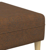 Ensemble de Canapés Marron Cuir suédé faux