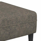 Ensemble de Canapés Gris foncé Cuir suédé faux