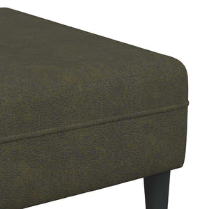 Ensemble de Canapés Vert armée Cuir suédé faux