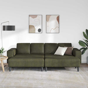 Ensemble de Canapés Vert armée Cuir suédé faux