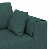 Sofa en tissu avec coussin Vert foncé 208 cm tissu