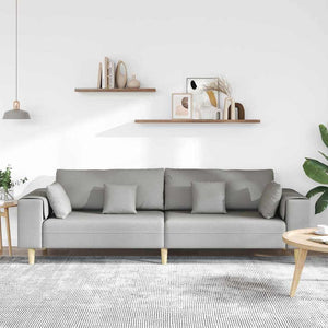 Sofa en tissu avec coussin Gris nuage 208 cm tissu