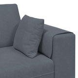 Canapé en velours avec coussin Gris foncé 208 cm Velours