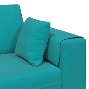 Canapé en velours avec coussin Turquoise 208 cm Velours
