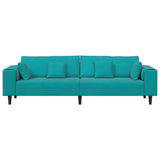 Canapé en velours avec coussin Turquoise 208 cm Velours