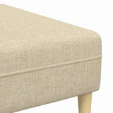 Sofa en tissu avec coussin Crème 208 cm tissu