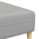 Sofa en tissu avec coussin Gris nuage 208 cm tissu