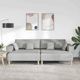 Sofa en tissu avec coussin Gris nuage 208 cm tissu