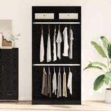 Armoire Chêne noir 100 x 50 x 200 cm Bois d'ingénierie
