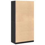 Armoire Chêne noir 100 x 50 x 200 cm Bois d'ingénierie