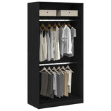 Armoire Chêne noir 100 x 50 x 200 cm Bois d'ingénierie