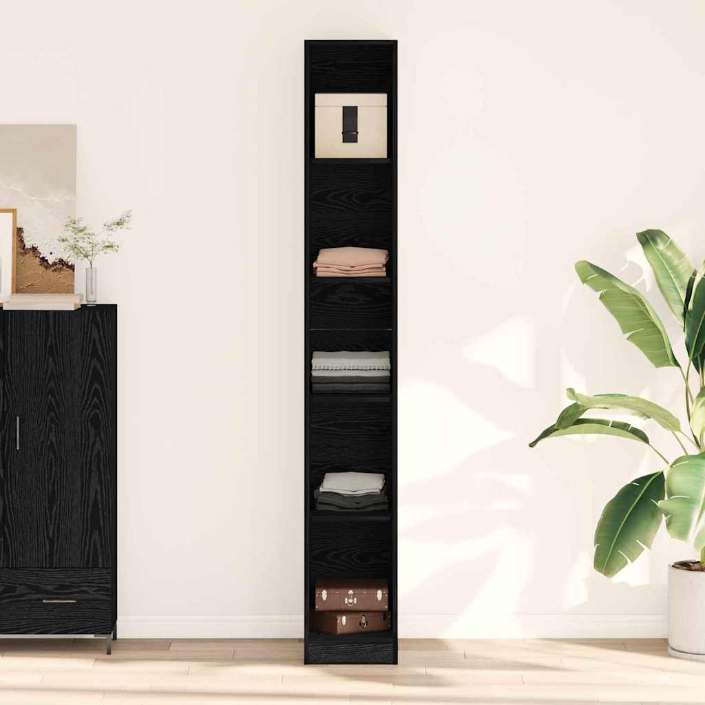 Armoire Chêne noir 30 x 50 x 200 cm Bois d'ingénierie