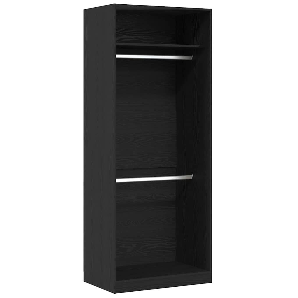 Armoire Chêne noir 80 x 50 x 200 cm Bois d'ingénierie