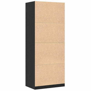 Armoire Chêne noir 80 x 50 x 200 cm Bois d'ingénierie