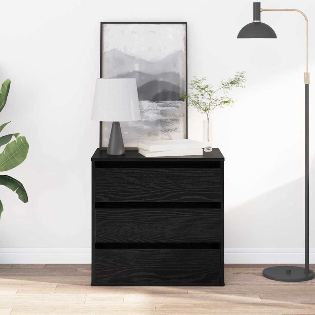 Commode Autre Chêne noir 60 x 41 x 58 cm Bois d'ingénierie