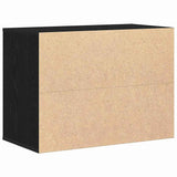 Commode Chêne noir 80 x 41 x 58 cm Bois d'ingénierie