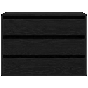 Commode Chêne noir 80 x 41 x 58 cm Bois d'ingénierie