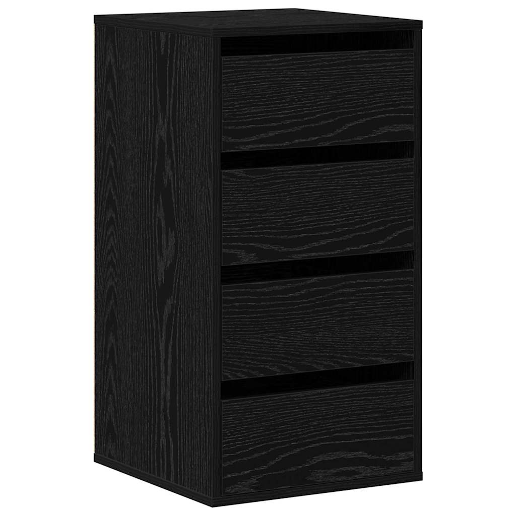 Commode Chêne noir 40 x 41 x 76 cm Bois d'ingénierie
