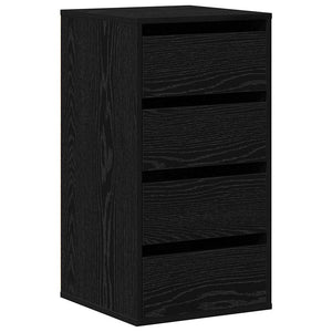 Commode Chêne noir 40 x 41 x 76 cm Bois d'ingénierie
