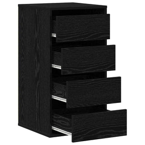 Commode Chêne noir 40 x 41 x 76 cm Bois d'ingénierie