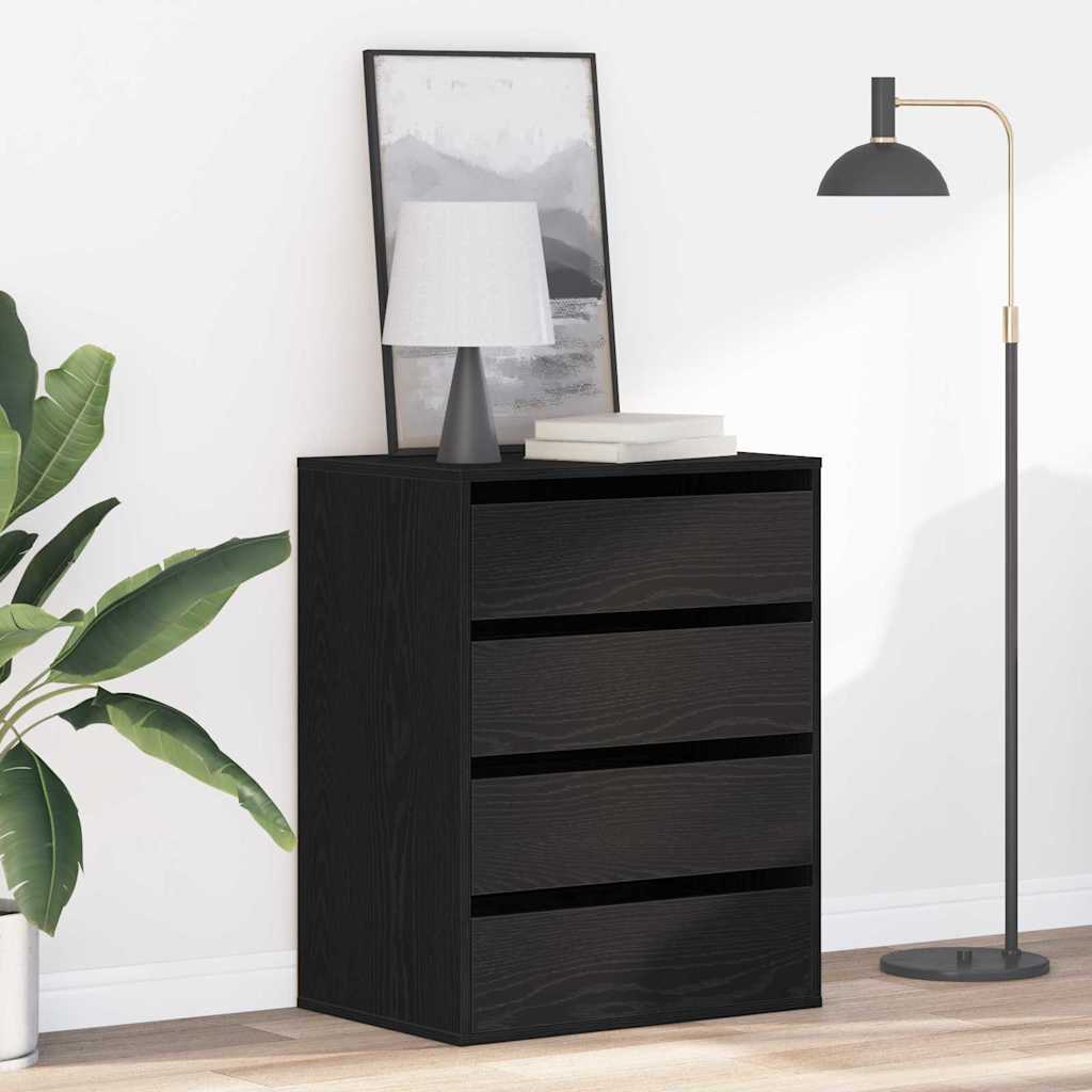 Commode Chêne noir 60 x 41 x 76 cm Bois d'ingénierie