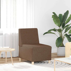 Unité de Sofa Modulaire Sans Accoudoirs 2 pcs Marron
