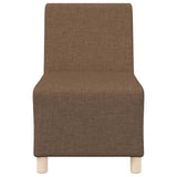 Unité de Sofa Modulaire Sans Accoudoirs 2 pcs Marron
