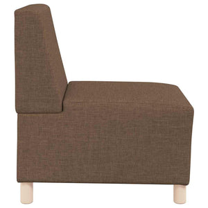 Unité de Sofa Modulaire Sans Accoudoirs 2 pcs Marron