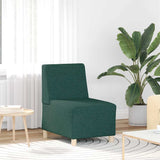 Unité de Sofa Modulaire Sans Accoudoirs 2 pcs Vert foncé