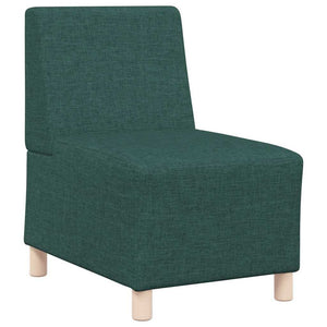 Unité de Sofa Modulaire Sans Accoudoirs 2 pcs Vert foncé