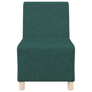 Unité de Sofa Modulaire Sans Accoudoirs 2 pcs Vert foncé