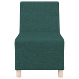 Unité de Sofa Modulaire Sans Accoudoirs 2 pcs Vert foncé