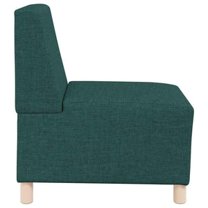 Unité de Sofa Modulaire Sans Accoudoirs 2 pcs Vert foncé